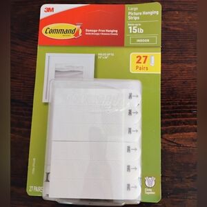 Command Picture Hanging Strips (27 pairs) new